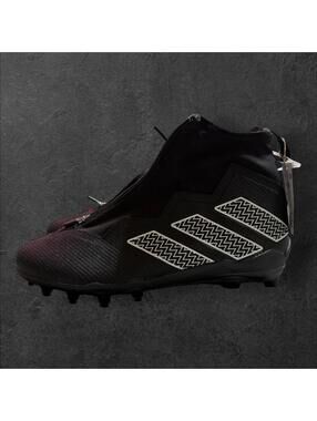 Adidas Nasty 2.0 Size 14 Black White Mid Top Football Cleats GV8309 Men's